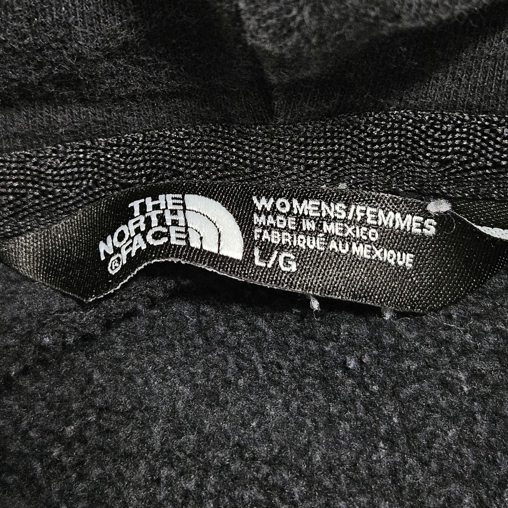 The North Face Hoodie Womens L Black Neon Logo Pullover CZW4 F15 * - Picture 3 of 9
